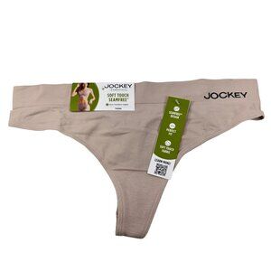 Jockey Women's Size Large Panty Thong Essentials Beige New With Tags
